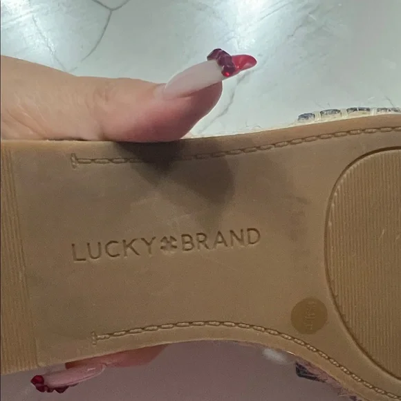 Lucky Brand Navy Espadrille Sandals - Picture 3 of 6